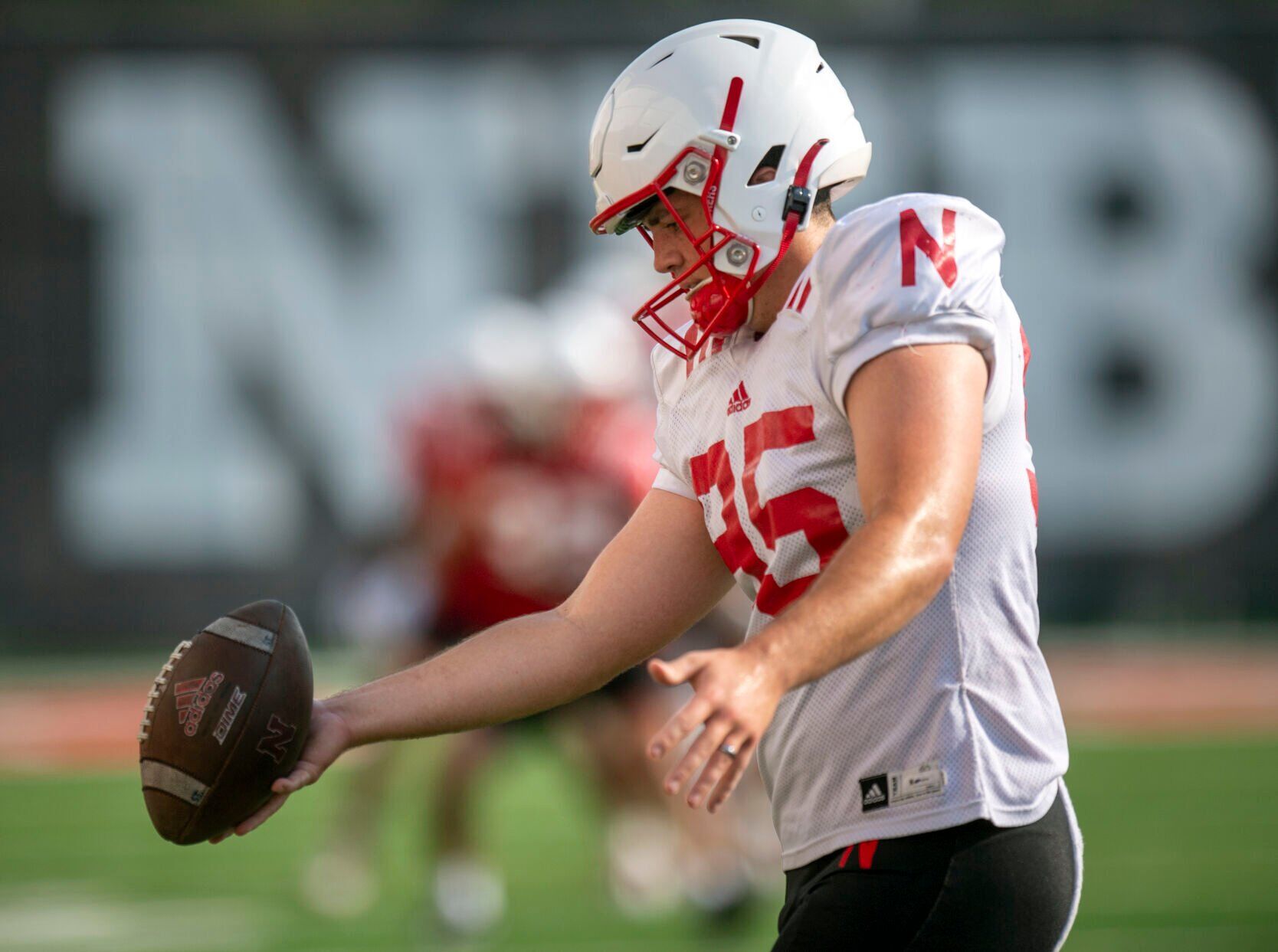NU football practice, 8.1